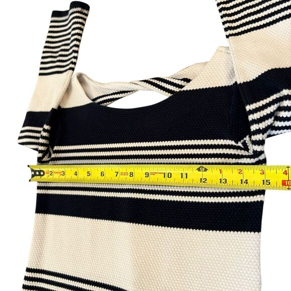 Lilly Pulitzer Marlowe Dress Mini Textured Knit Striped Navy White Womens XXS - Picture 9 of 10